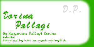 dorina pallagi business card